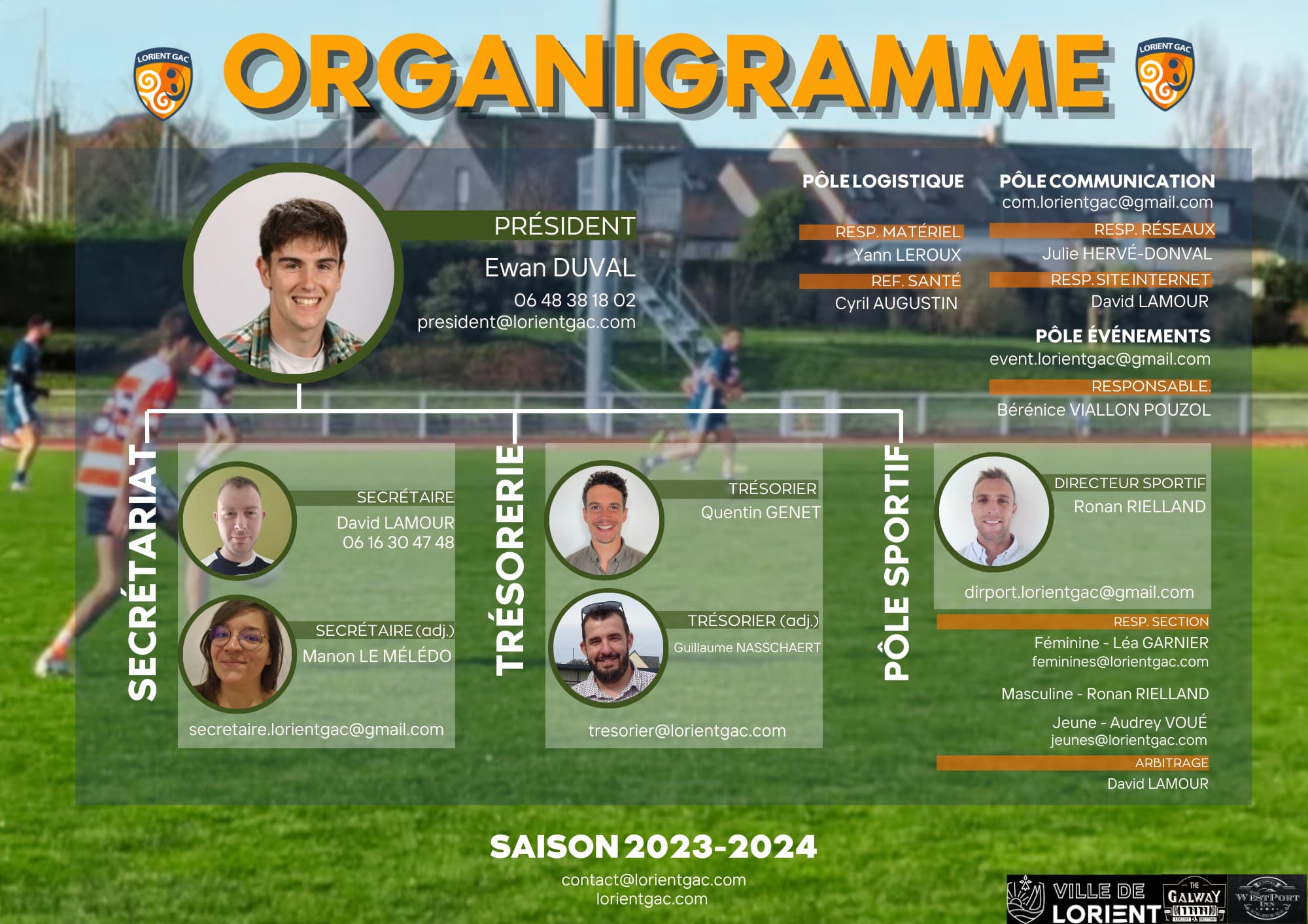 Organigramme Lorient Gaelic Athletic Club